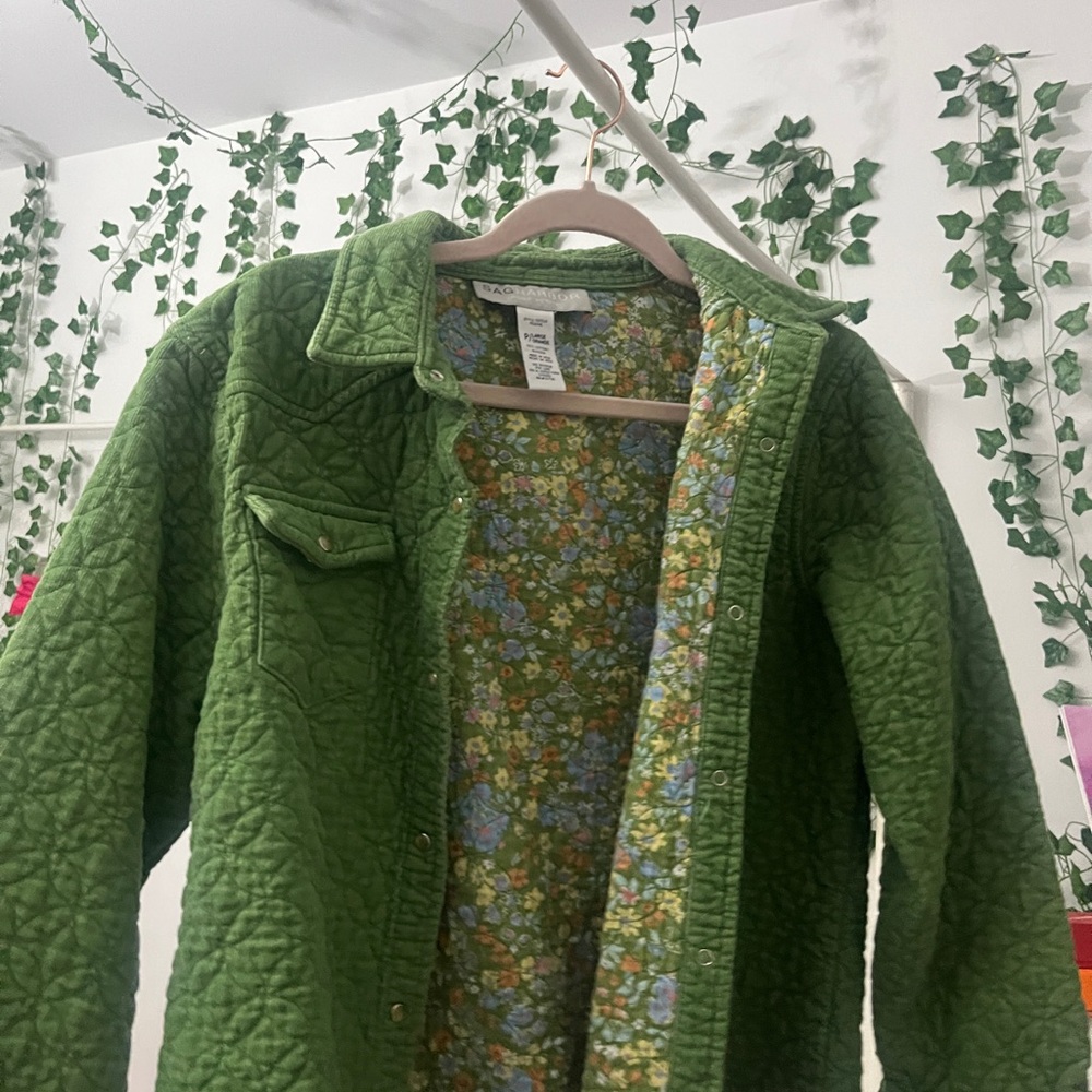 Sag Harbor Green Quilted Utility Jacket